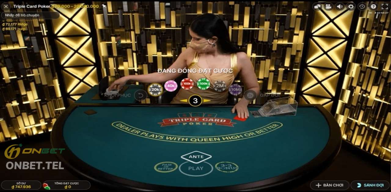 Baccarat là thể loại game bài Casino tại ONBET du nhập vào Việt Nam